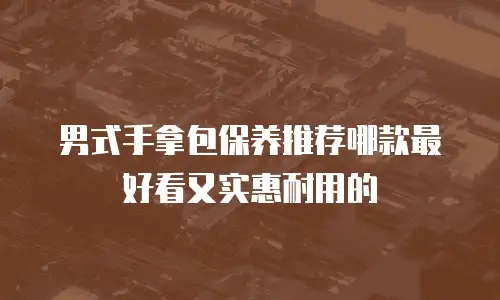 男式手拿包保养推荐哪款最好看又实惠耐用的