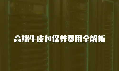 高端牛皮包保养费用全解析