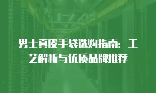 男士真皮手袋选购指南：工艺解析与优质品牌推荐