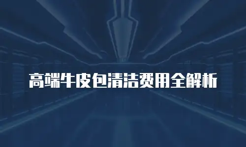 高端牛皮包清洁费用全解析