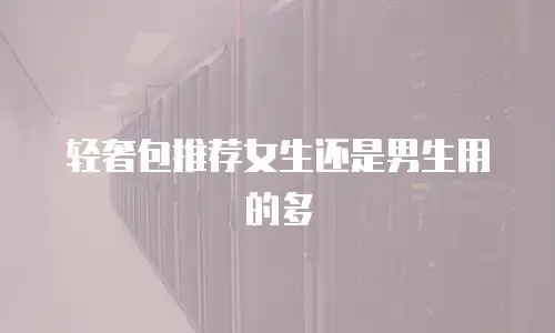 轻奢包推荐女生还是男生用的多