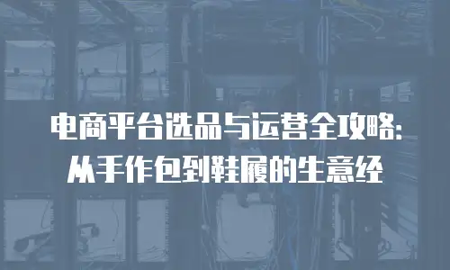 电商平台选品与运营全攻略：从手作包到鞋履的生意经