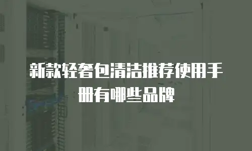 新款轻奢包清洁推荐使用手册有哪些品牌