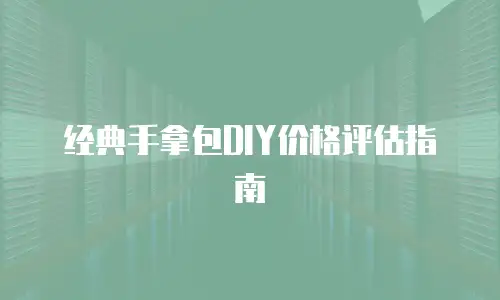 经典手拿包DIY价格评估指南
