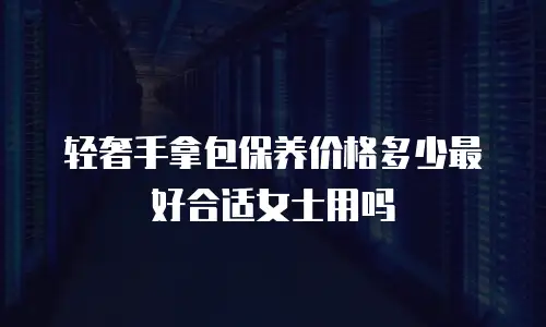 轻奢手拿包保养价格多少最好合适女士用吗