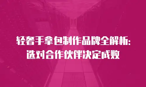 轻奢手拿包制作品牌全解析：选对合作伙伴决定成败