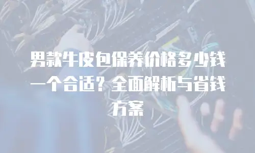 男款牛皮包保养价格多少钱一个合适？全面解析与省钱方案