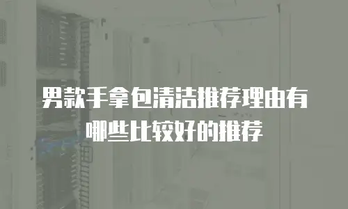 男款手拿包清洁推荐理由有哪些比较好的推荐