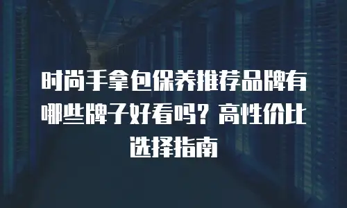 时尚手拿包保养推荐品牌有哪些牌子好看吗？高性价比选择指南