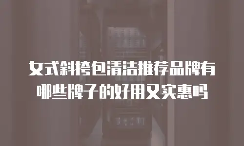 女式斜挎包清洁推荐品牌有哪些牌子的好用又实惠吗