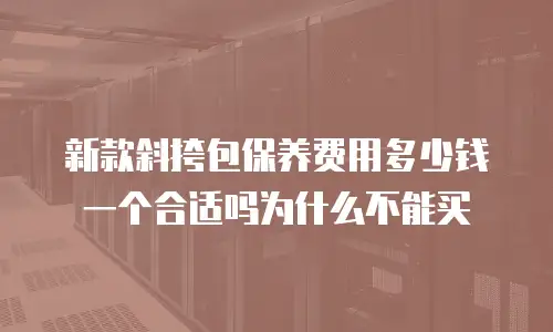 新款斜挎包保养费用多少钱一个合适吗为什么不能买