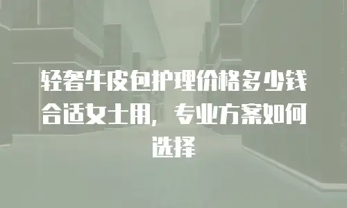 轻奢牛皮包护理价格多少钱合适女士用，专业方案如何选择
