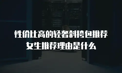 性价比高的轻奢斜挎包推荐女生推荐理由是什么