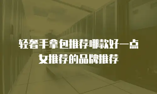 轻奢手拿包推荐哪款好一点女推荐的品牌推荐