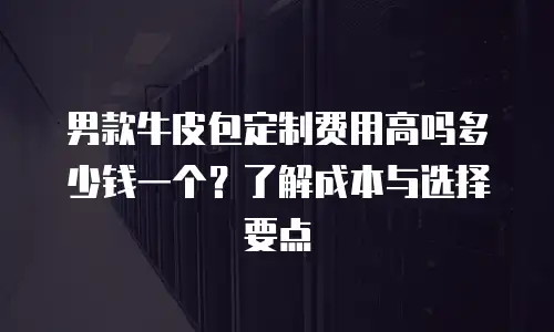 男款牛皮包定制费用高吗多少钱一个？了解成本与选择要点