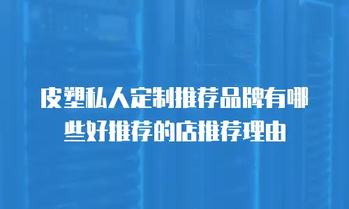 皮塑私人定制推荐品牌有哪些好推荐的店推荐理由