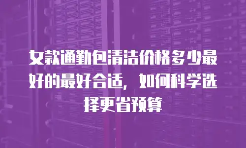女款通勤包清洁价格多少最好的最好合适，如何科学选择更省预算