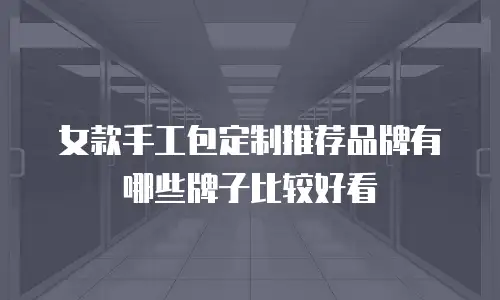 女款手工包定制推荐品牌有哪些牌子比较好看