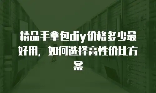 精品手拿包diy价格多少最好用，如何选择高性价比方案