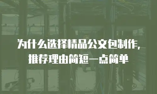 为什么选择精品公文包制作，推荐理由简短一点简单