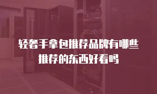 轻奢手拿包推荐品牌有哪些推荐的东西好看吗