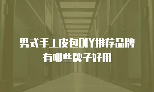 男式手工皮包DIY推荐品牌有哪些牌子好用