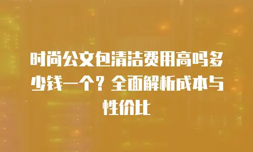 时尚公文包清洁费用高吗多少钱一个？全面解析成本与性价比