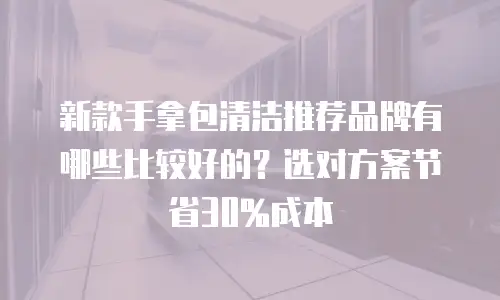 新款手拿包清洁推荐品牌有哪些比较好的？选对方案节省30%成本