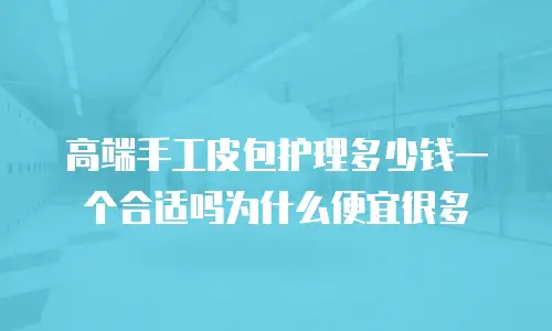 高端手工皮包护理多少钱一个合适吗为什么便宜很多