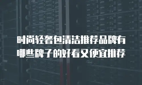 时尚轻奢包清洁推荐品牌有哪些牌子的好看又便宜推荐