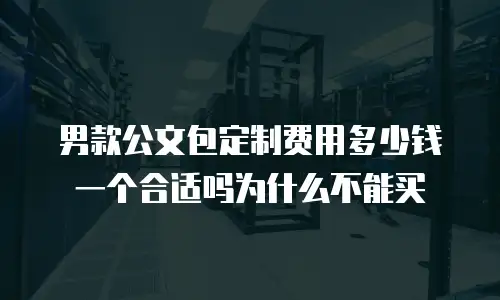男款公文包定制费用多少钱一个合适吗为什么不能买