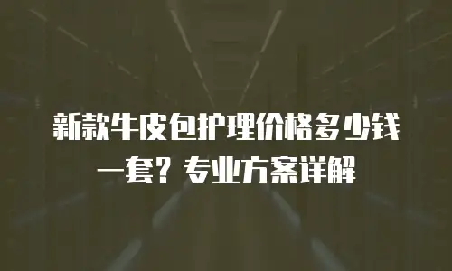 新款牛皮包护理价格多少钱一套？专业方案详解