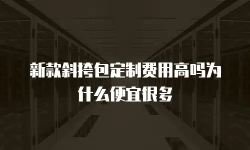 新款斜挎包定制费用高吗为什么便宜很多