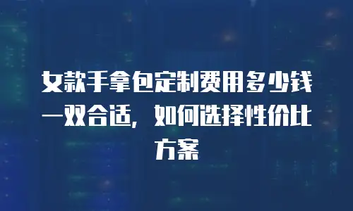 女款手拿包定制费用多少钱一双合适，如何选择性价比方案