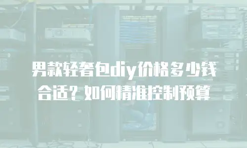 男款轻奢包diy价格多少钱合适？如何精准控制预算