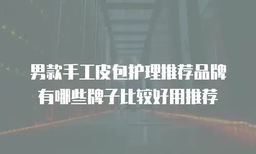 男款手工皮包护理推荐品牌有哪些牌子比较好用推荐
