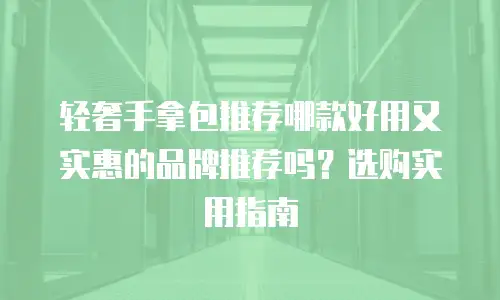轻奢手拿包推荐哪款好用又实惠的品牌推荐吗？选购实用指南