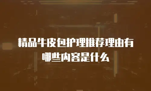 精品牛皮包护理推荐理由有哪些内容是什么