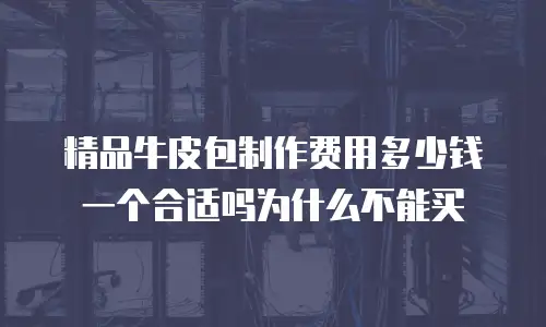 精品牛皮包制作费用多少钱一个合适吗为什么不能买
