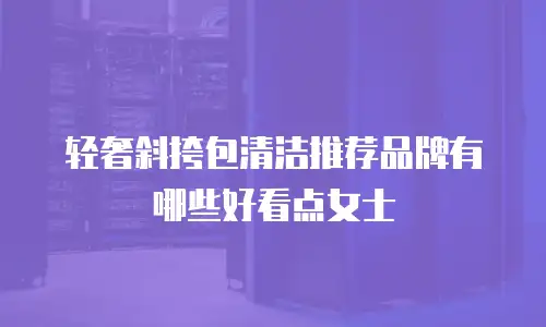 轻奢斜挎包清洁推荐品牌有哪些好看点女士