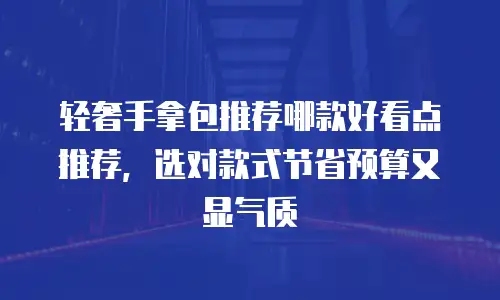 轻奢手拿包推荐哪款好看点推荐，选对款式节省预算又显气质