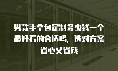 男款手拿包定制多少钱一个最好看的合适吗，选对方案省心又省钱