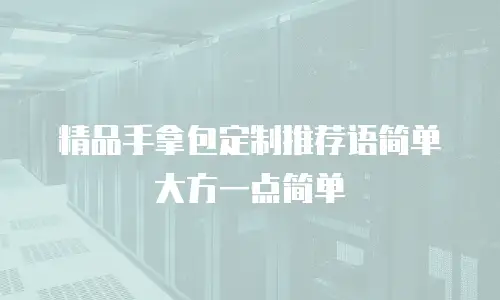 精品手拿包定制推荐语简单大方一点简单