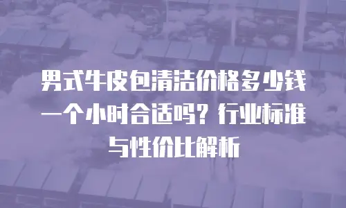男式牛皮包清洁价格多少钱一个小时合适吗？行业标准与性价比解析