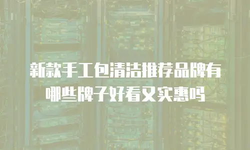 新款手工包清洁推荐品牌有哪些牌子好看又实惠吗
