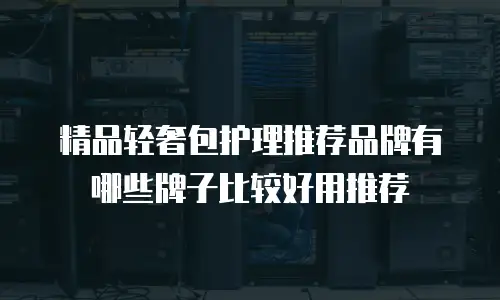 精品轻奢包护理推荐品牌有哪些牌子比较好用推荐