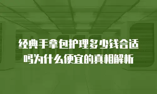 经典手拿包护理多少钱合适吗为什么便宜的真相解析