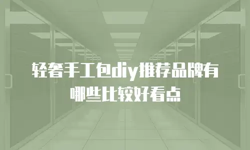 轻奢手工包diy推荐品牌有哪些比较好看点