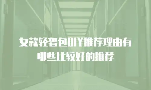 女款轻奢包DIY推荐理由有哪些比较好的推荐