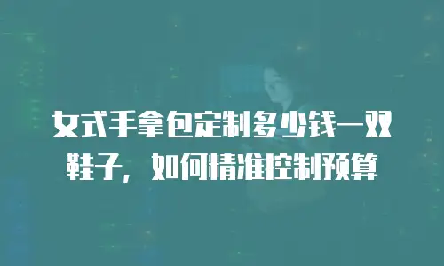 女式手拿包定制多少钱一双鞋子，如何精准控制预算